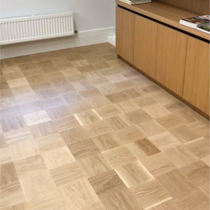 Daudzslāņu parkets, lakots Ozols