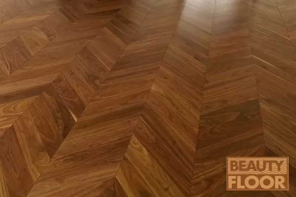 Chevron riekstkoka parkets
